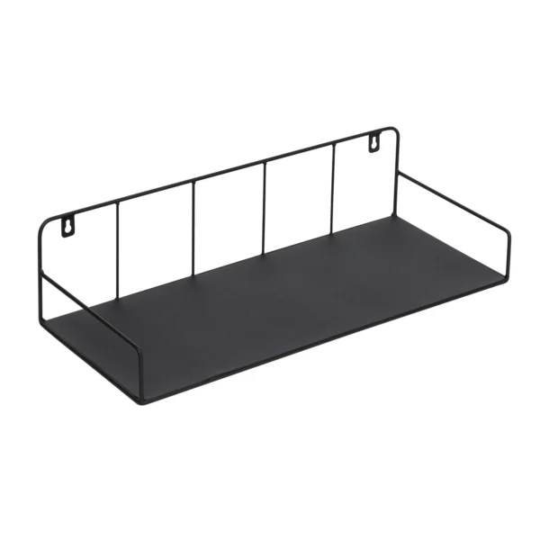10" x 24" Black Metal Floating Accent Shelf - Image 2