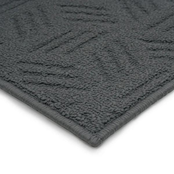 Solid High Low Loop Kitchen Mat 18"x 27" Gray Flannel - Image 2