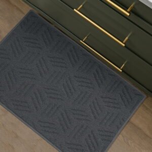 Solid High Low Loop Kitchen Mat 18