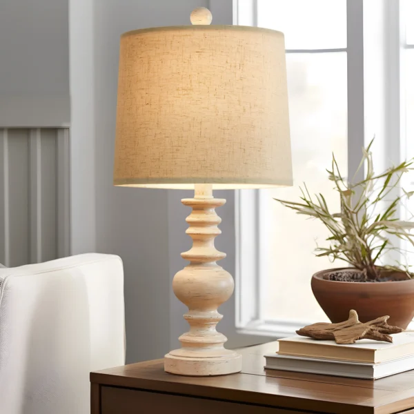 Retro Table Lamp for Living Room Bedroom 20.5" Farmhouse Nightstands