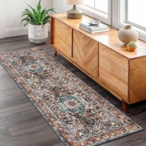 Runner Rug for Hallway 2x6 Washable Kitchen Runner Boho Non Slip